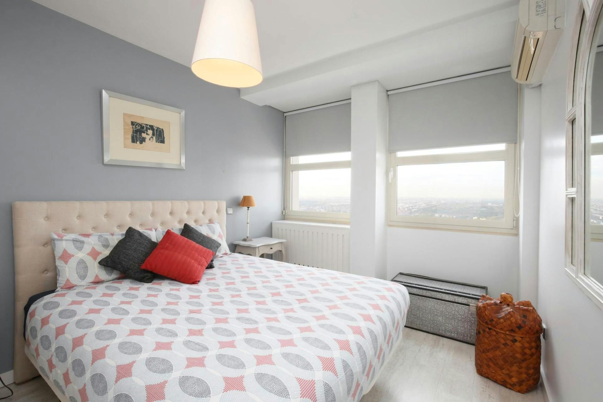Bedroom of Flat to rent in  Madrid Capital  with Air Conditioner, Heating and Furnished