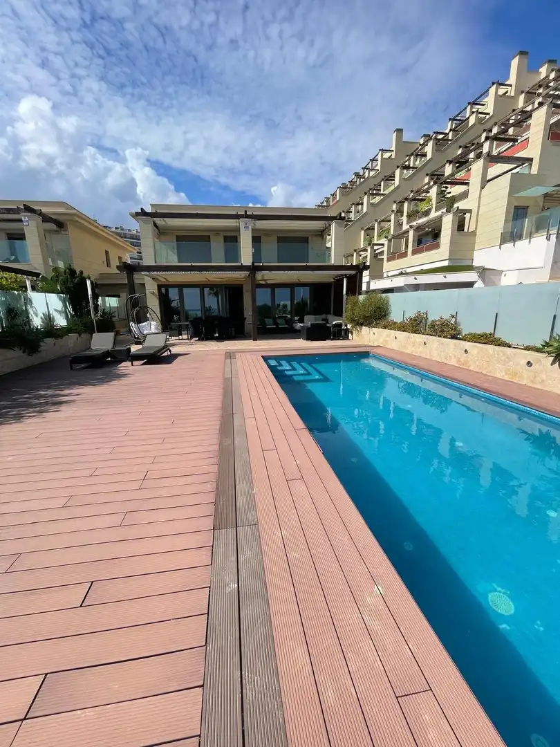 Terrasse von Haus oder Chalet zur Miete in Elche / Elx mit Klimaanlage, Heizung und Privatgarten