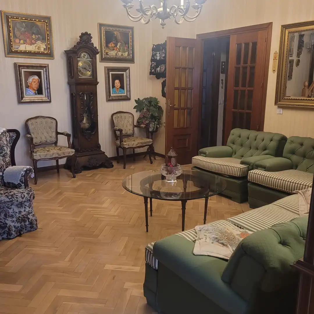Living room of Duplexes for sale in Madrid  with Heating, Parquet flooring and Terrace