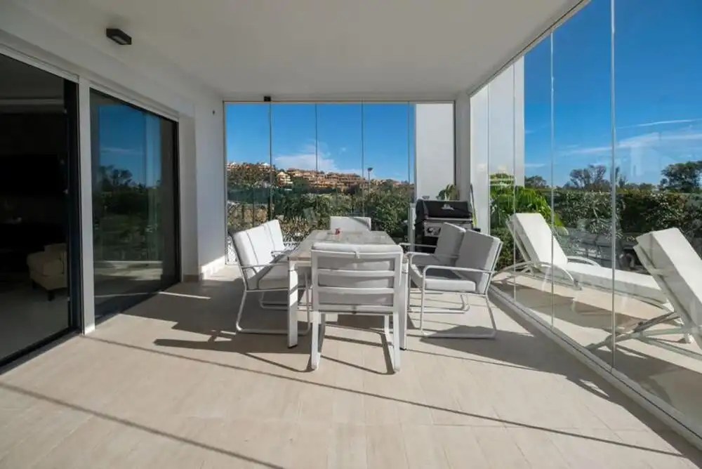 Terraza de Planta baja de alquiler en Benahavís con Aire acondicionado, Terraza y Piscina