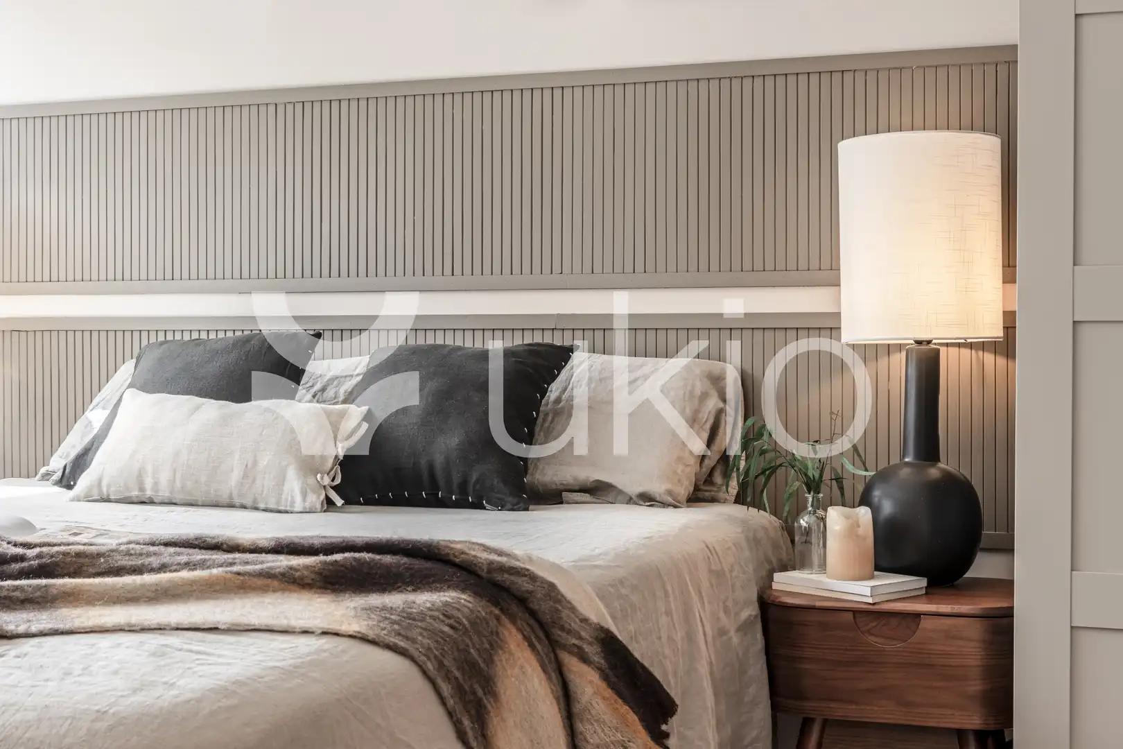 Schlafzimmer von Wohnungen zur Miete in Madrid mit Klimaanlage, Heizung und Möbliert