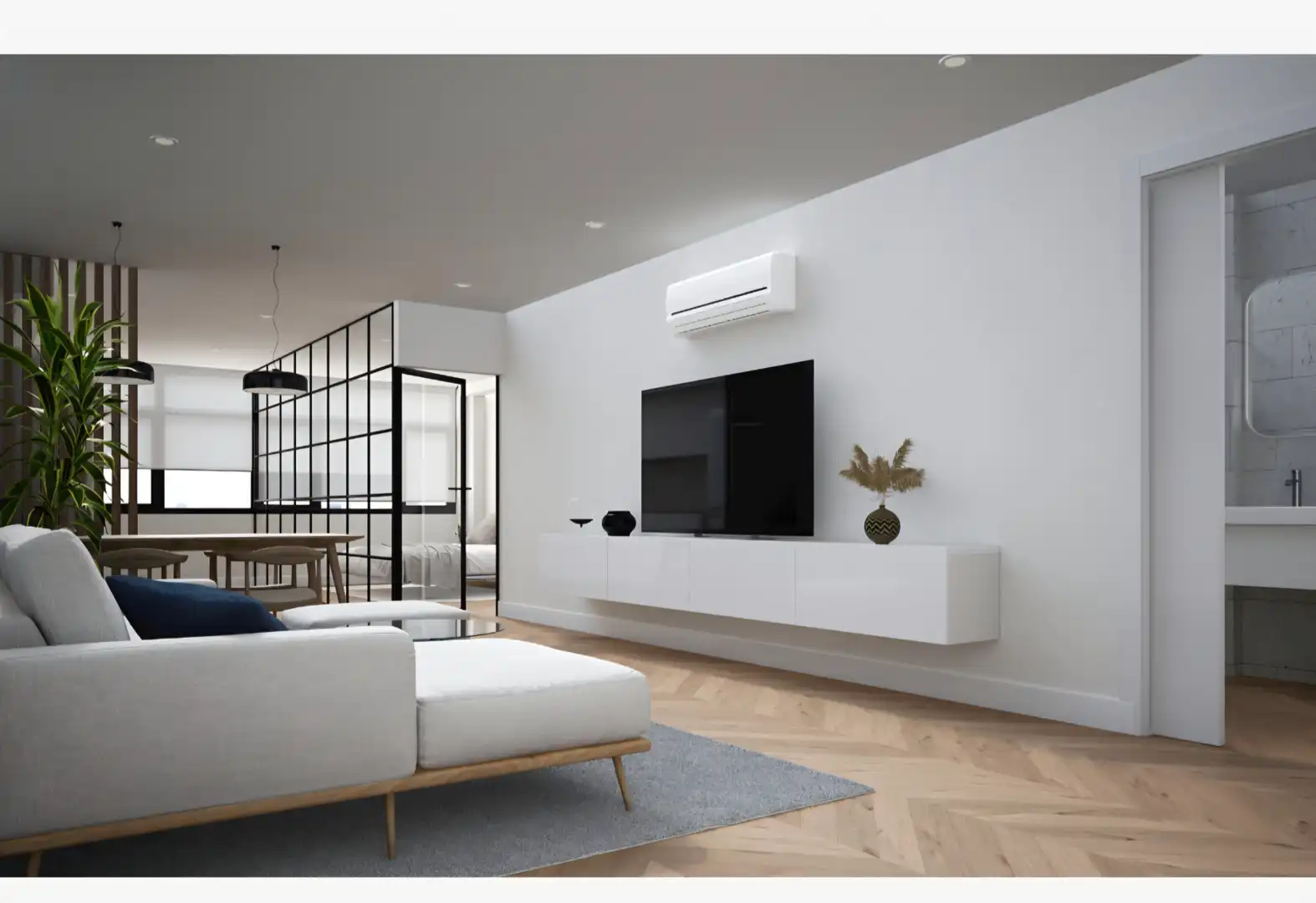 Sala d'estar de Apartament en venda en Santander amb Aire condicionat