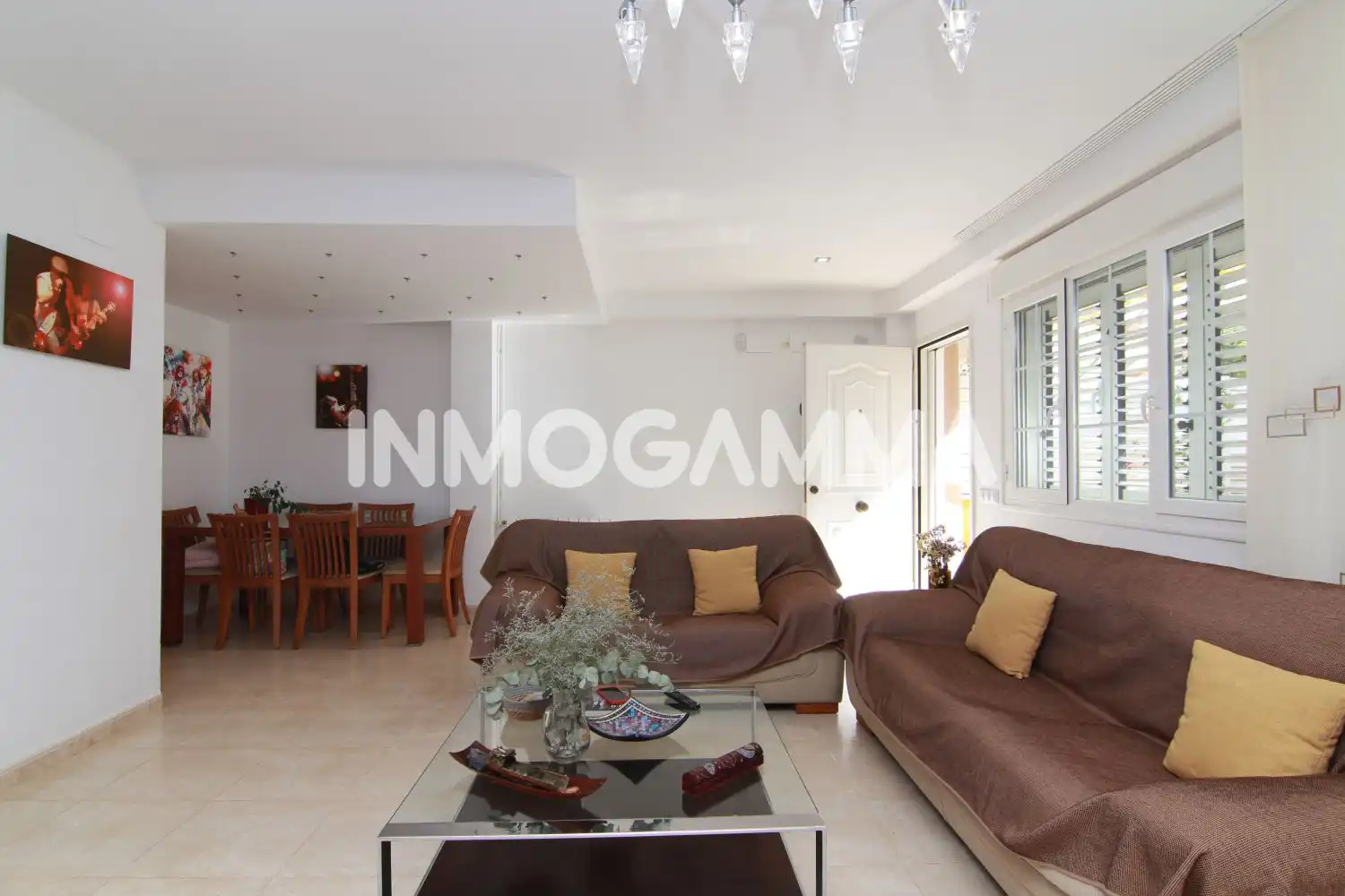 Sala de estar de Casa adosada en venta en Cullera con Terraza y Balcón