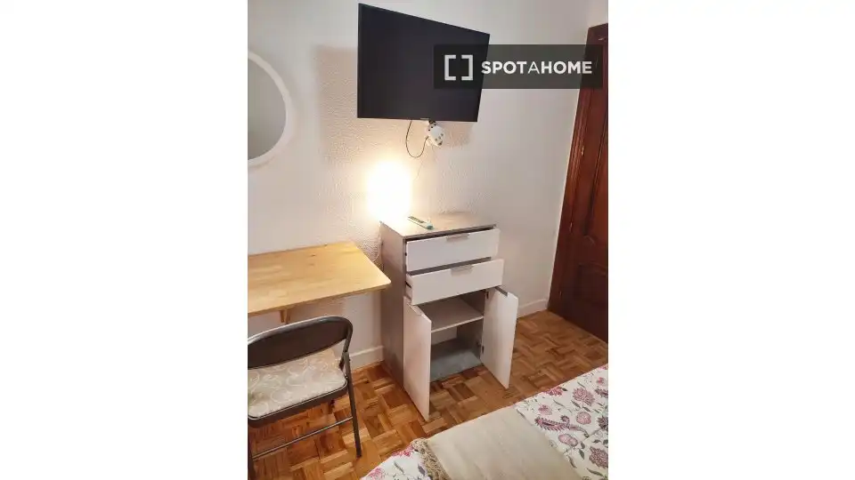 Habitación de Piso de alquiler en Madrid con Aire acondicionado, Calefacción y Amueblado