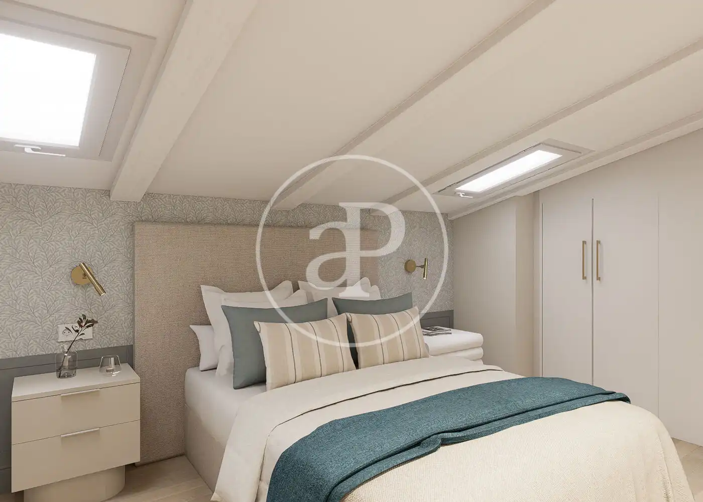 Schlafzimmer von Wohnung zum Verkauf in Madrid mit Klimaanlage, Heizung und Möbliert