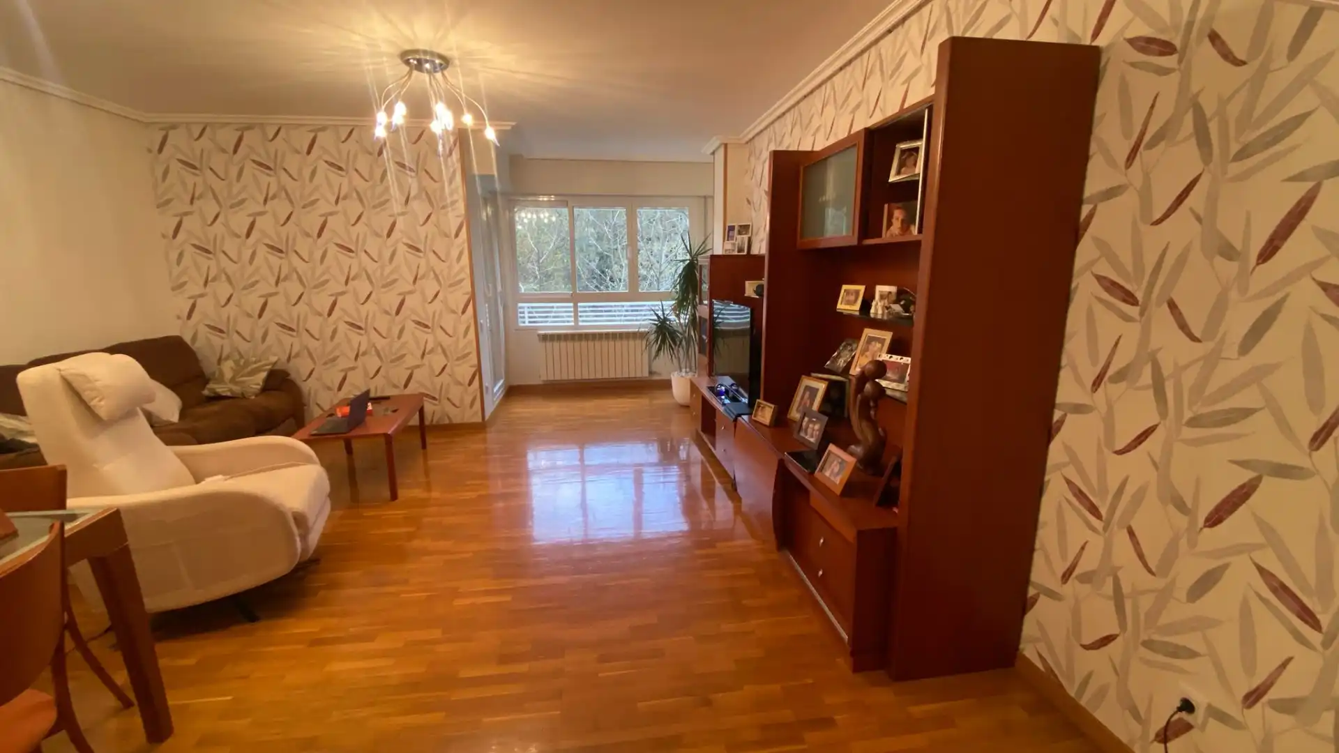 Wohnzimmer von Wohnung zum Verkauf in  Logroño mit Heizung, Parkett und Terrasse