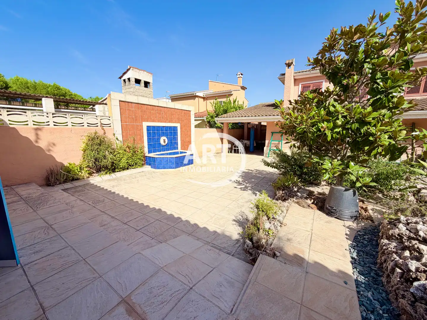 Garden of Houses for sale in Riba-roja de Túria  with Air Conditioner, Heating and Private garden