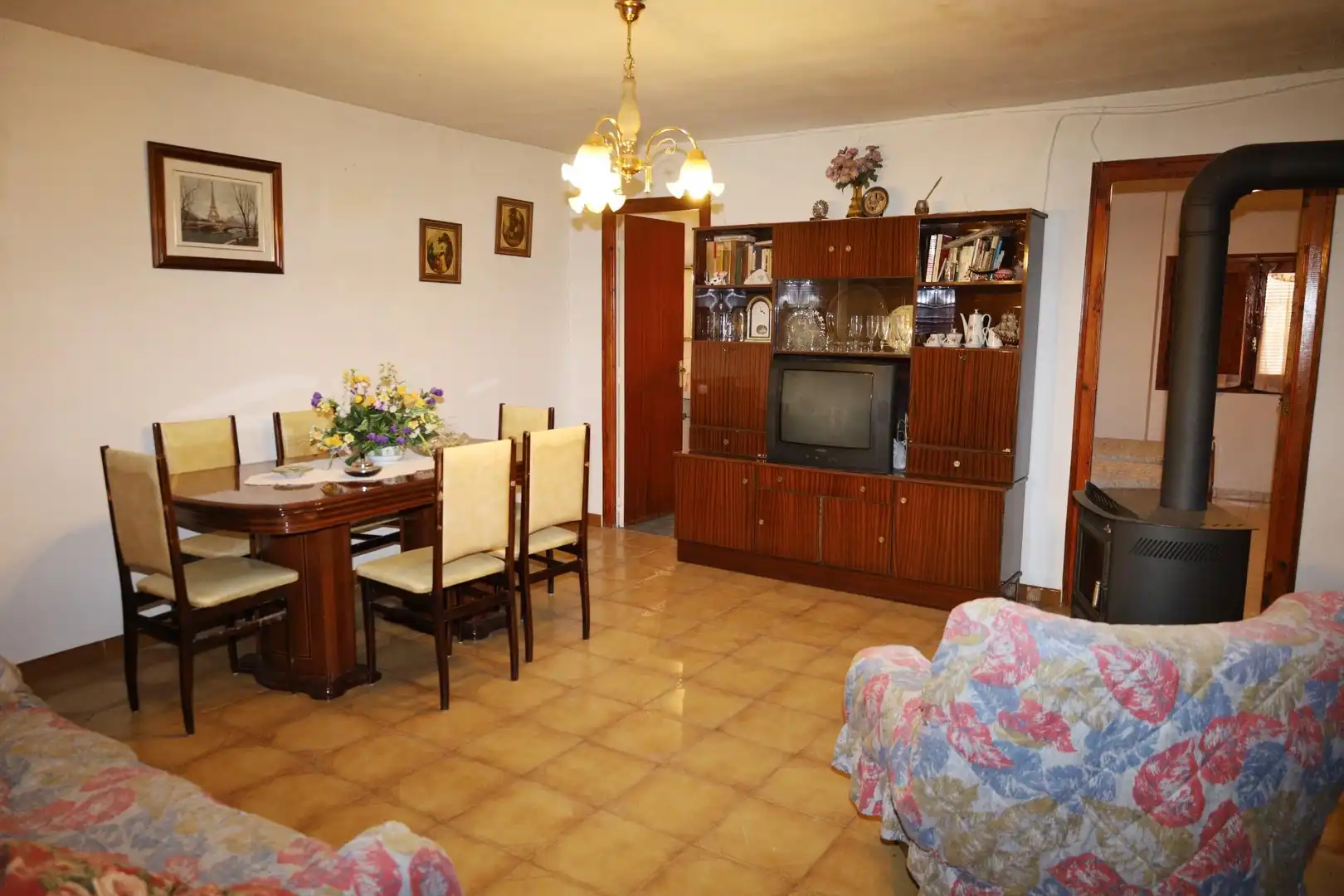 Living room of Houses for sale in La Codoñera  with Private garden, Terrace and Storage room