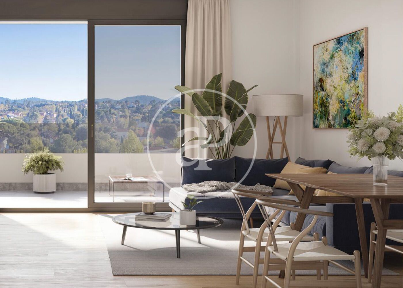 Habitación de Piso de alquiler en Sant Cugat del Vallès con Aire acondicionado, Calefacción y Terraza