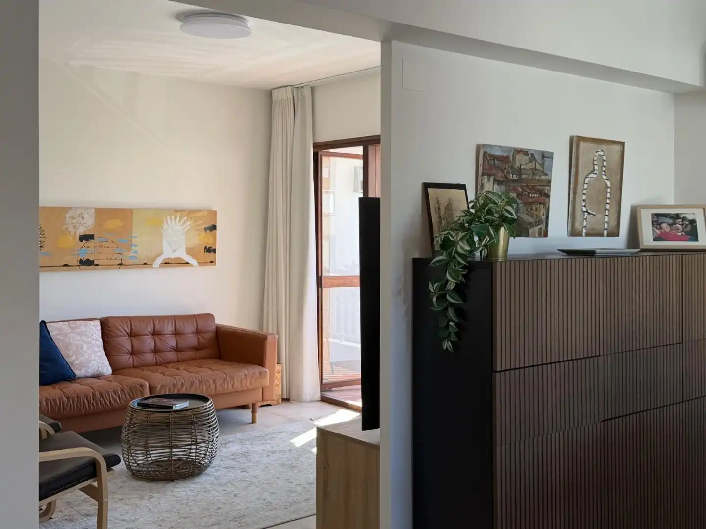 Wohnzimmer von Wohnung zum Verkauf in Sanlúcar de Barrameda mit Klimaanlage, Terrasse und Balkon