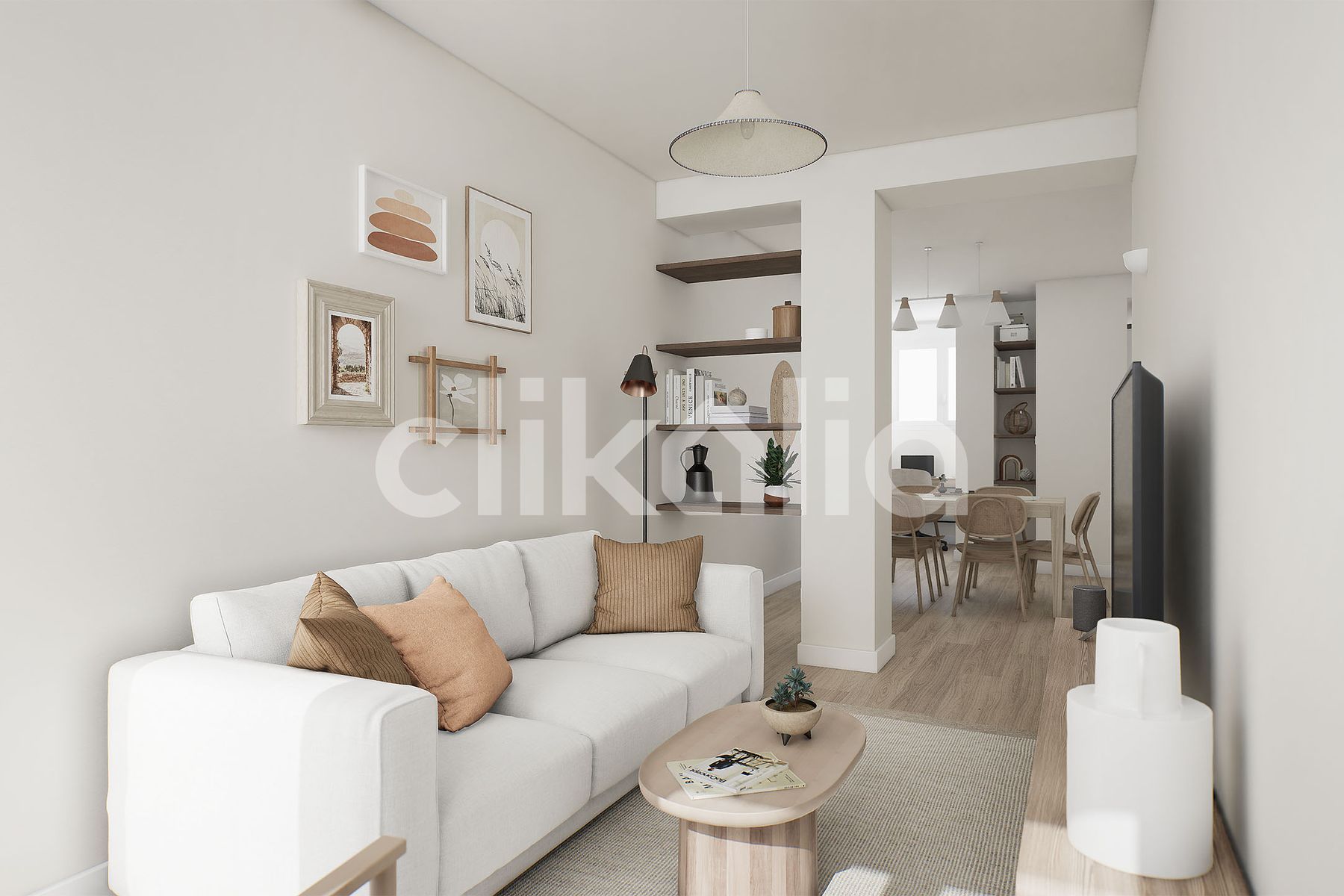 Living room of Flat for sale in Málaga Capital  with Air Conditioner and Terrace