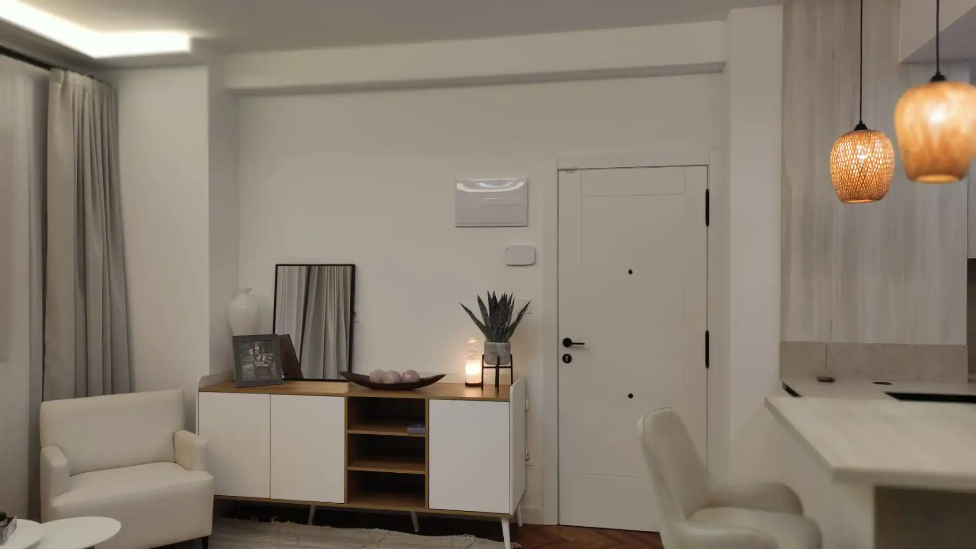 Sala de estar de Apartamento de alquiler en A Coruña Capital  con Calefacción y Amueblado