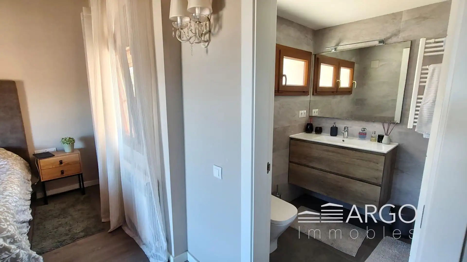 Baño de Casa o chalet en venta en Vallromanes con Aire acondicionado, Calefacción y Jardín privado