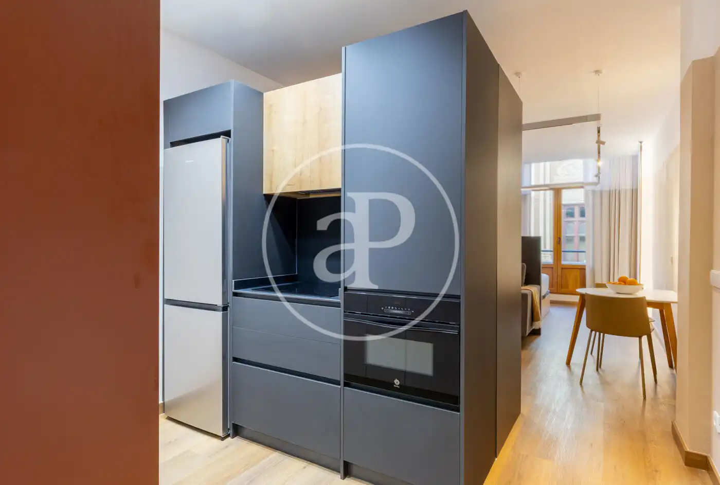 Cocina de Piso de alquiler en Valencia con Aire acondicionado, Calefacción y Amueblado