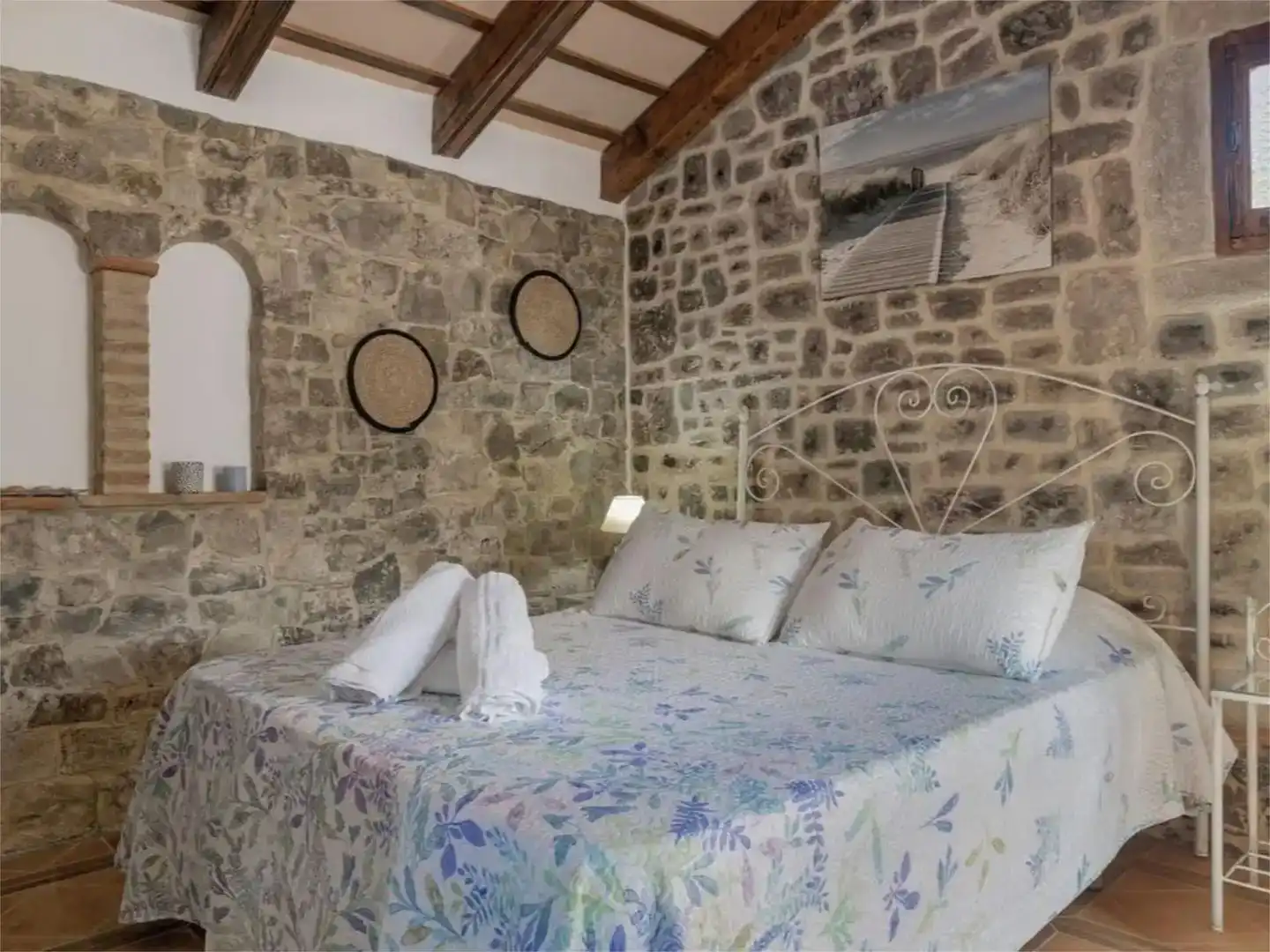 Dormitori de Finca rústica de lloguer en Conil de la Frontera amb Aire condicionat, Jardí privat i Piscina