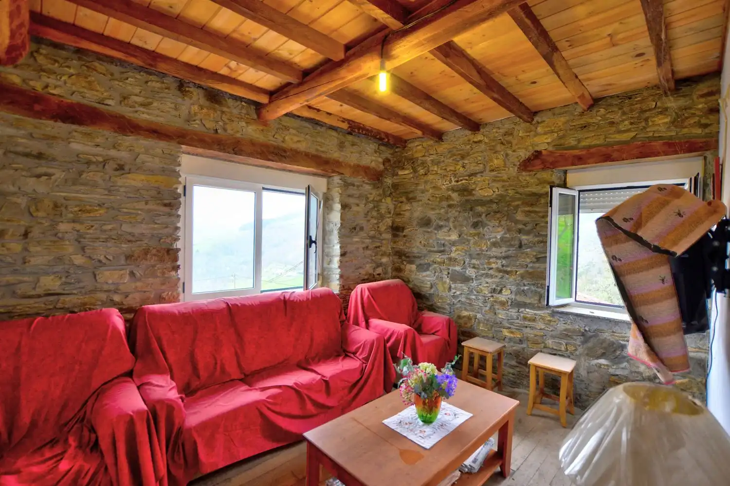 Living room of Houses for sale in Cangas del Narcea  with Heating, Storage room and Swimming Pool
