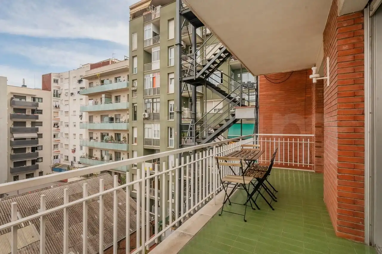 Balcony of Flat for rent in Barcelona  with Heating, Parquet flooring and Terrace
