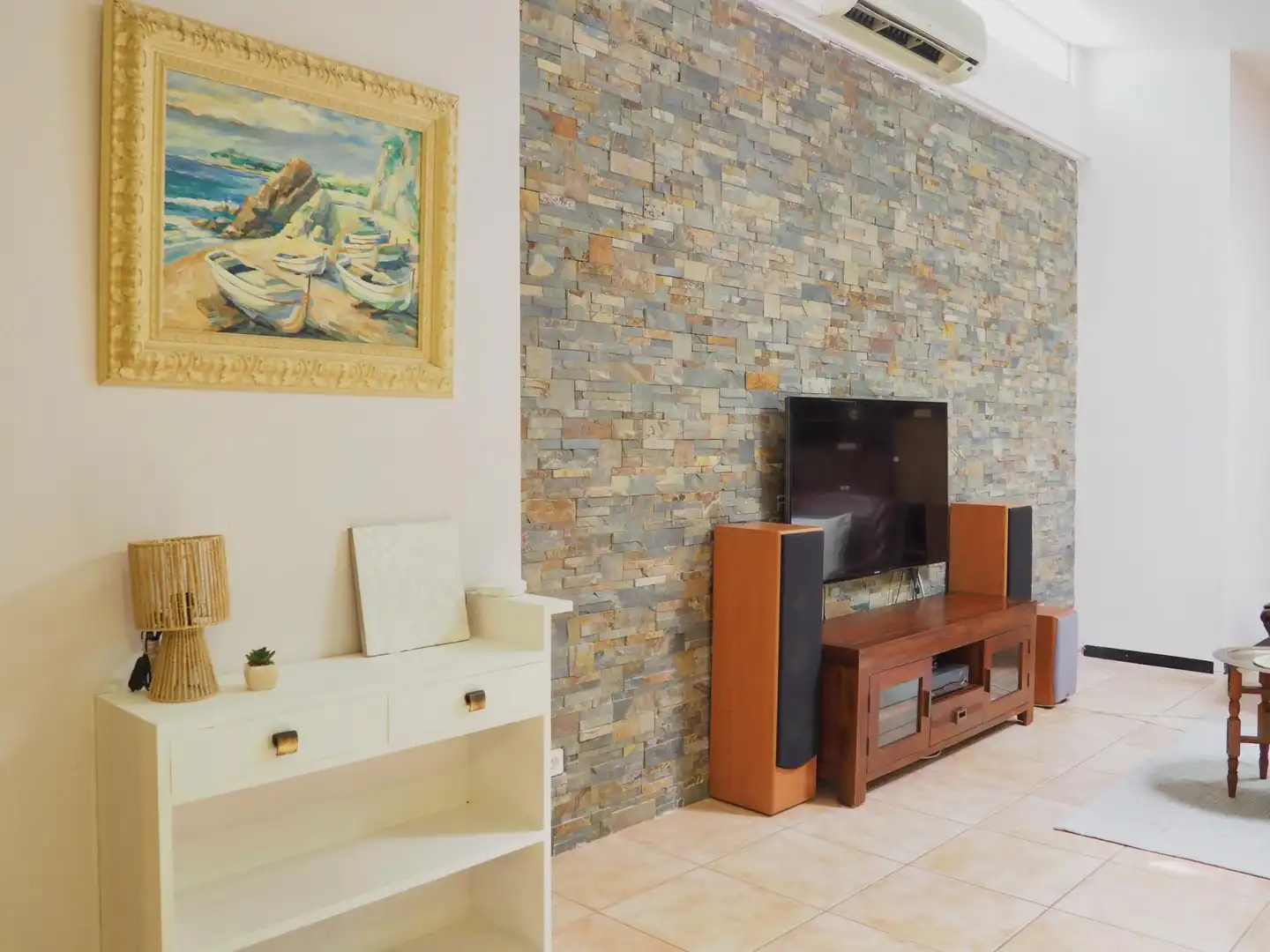 Living room of Houses for sale in Sant Celoni  with Air Conditioner, Heating and Private garden