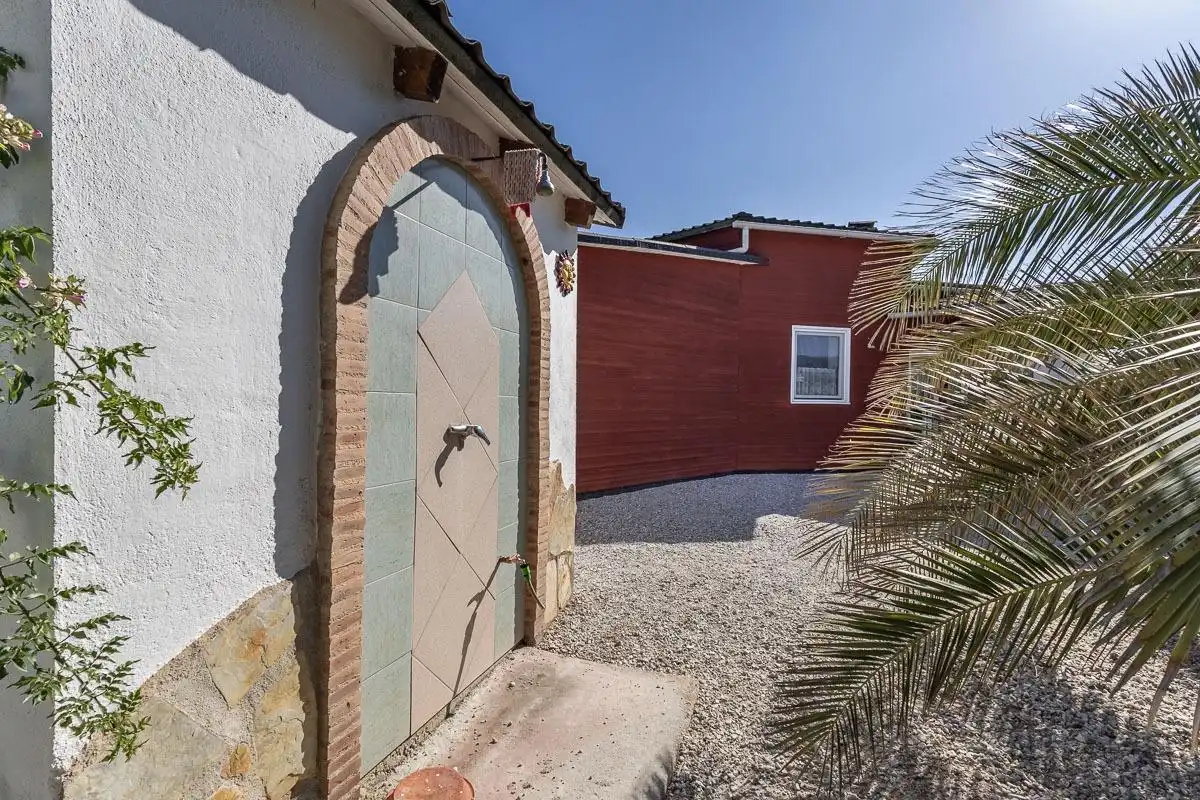 Vista exterior de Casa o chalet en venta en Fornes con Calefacción, Jardín privado y Piscina