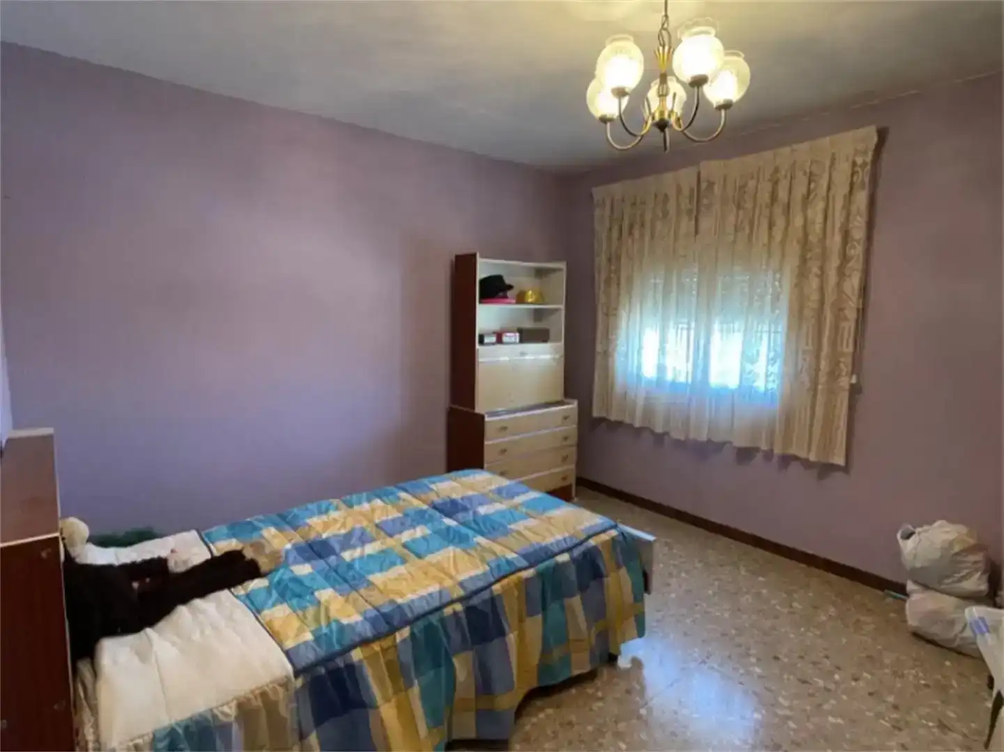 Schlafzimmer von Wohnung zum Verkauf in Paniza mit Abstellraum, Möbliert und Ofen