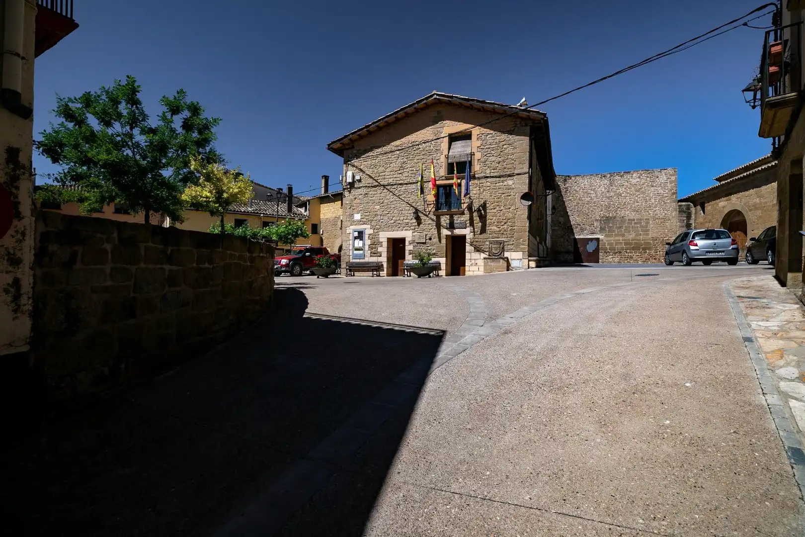 Vista exterior de Casa o chalet en venta en Santa Eulalia de Gállego con Amueblado