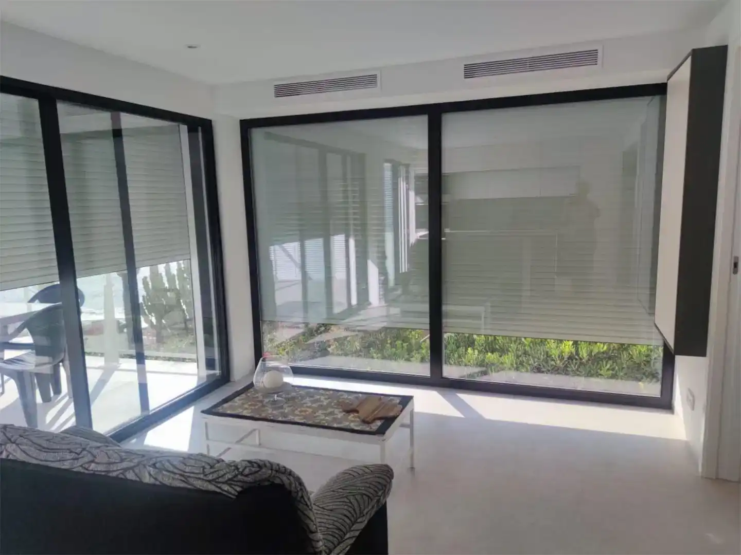 Living room of Flat for rent in Dénia  with Air Conditioner, Private garden and Storage room