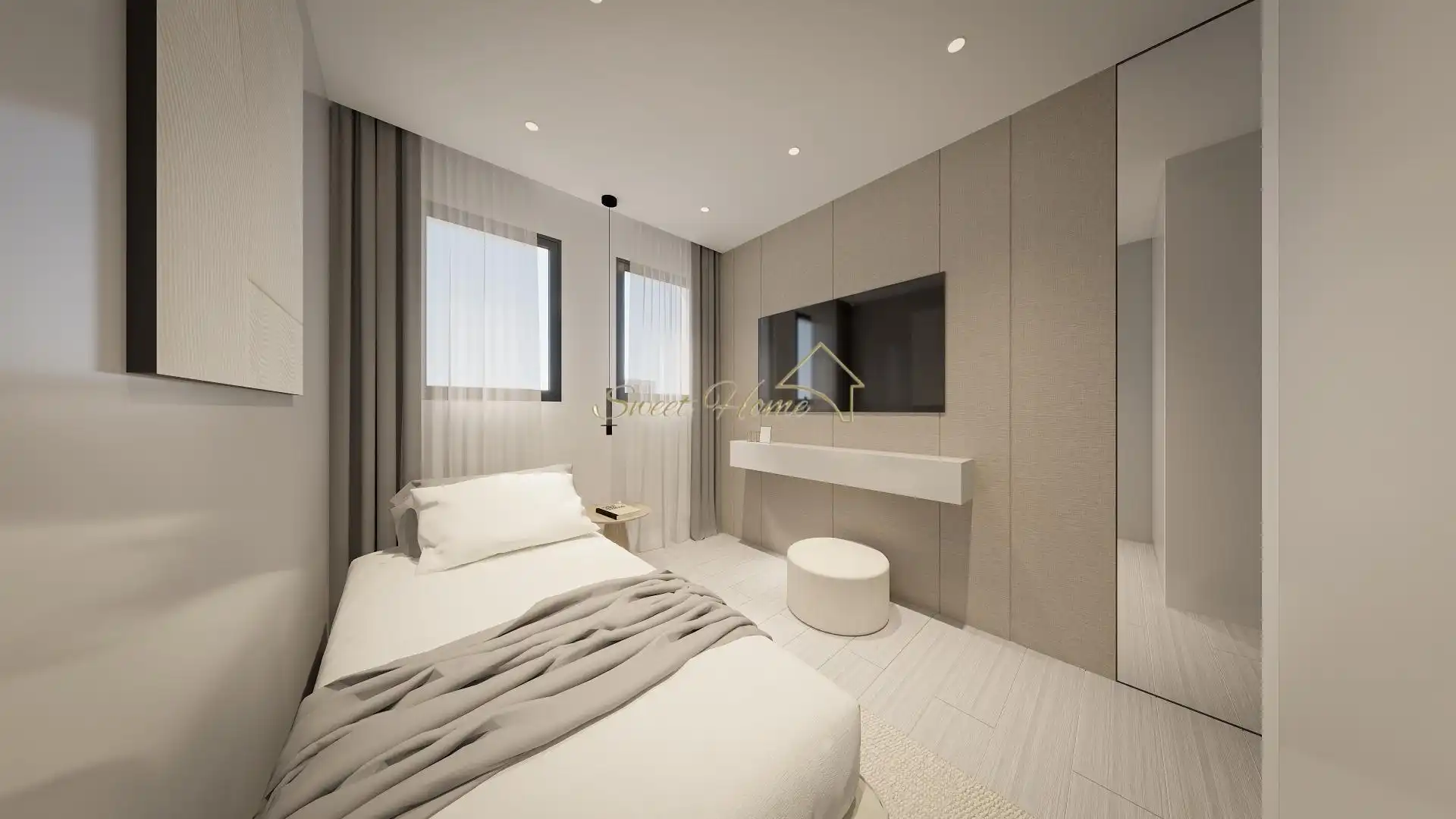 Bedroom of Houses for sale in El Masnou  with Air Conditioner, Private garden and Terrace