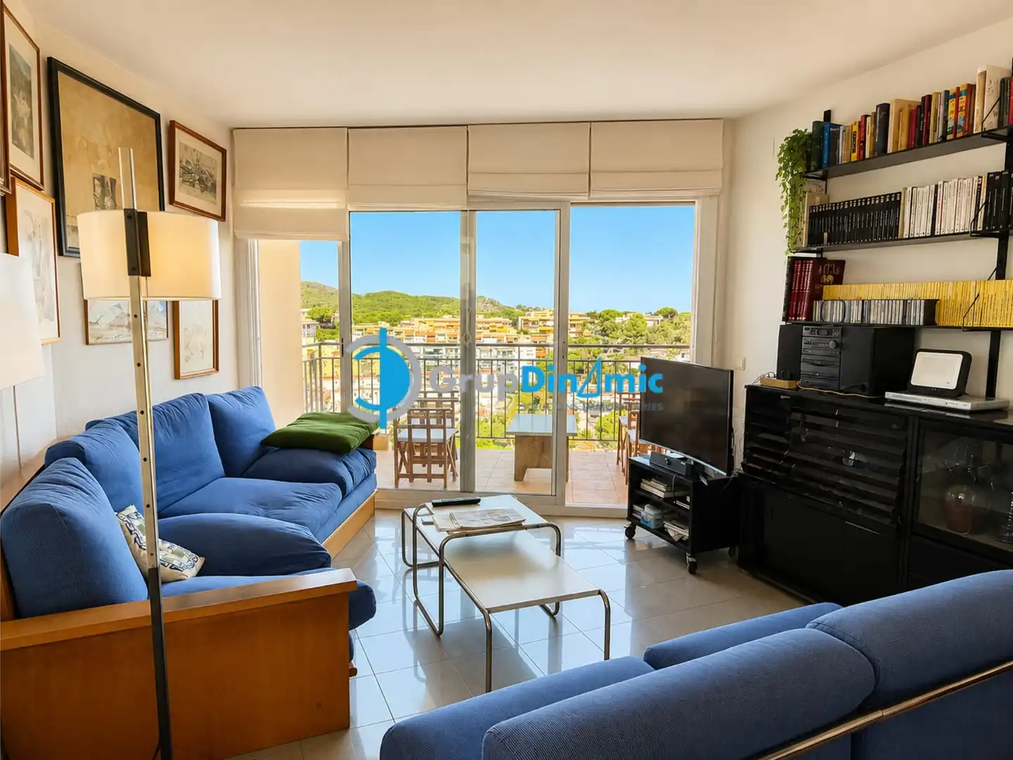 Sala de estar de Ático en venta en Palamós con Amueblado y Balcón