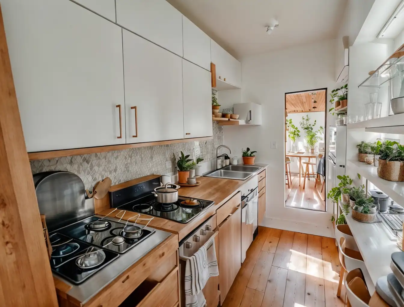 Küche von Wohnung zum Verkauf in Madrid mit Klimaanlage, Heizung und Terrasse