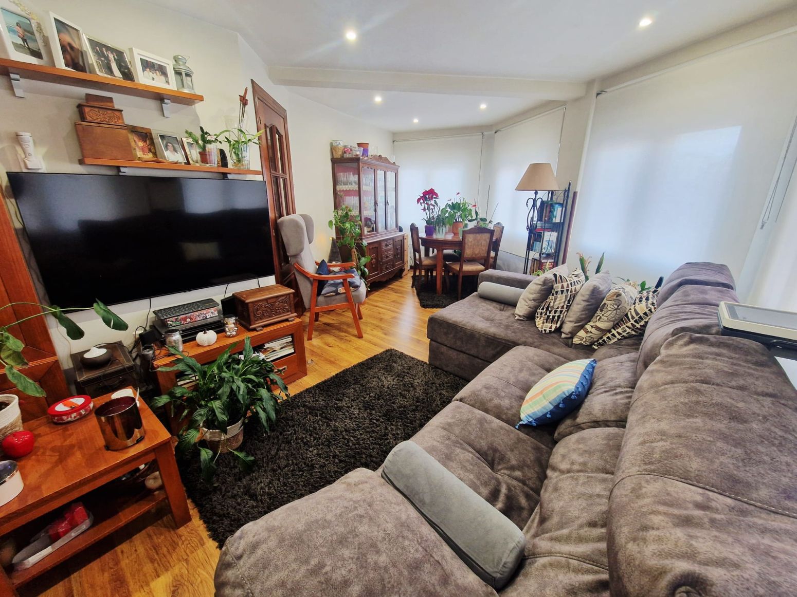 Living room of Flat for sale in Avilés  with Heating, Private garden and Parquet flooring