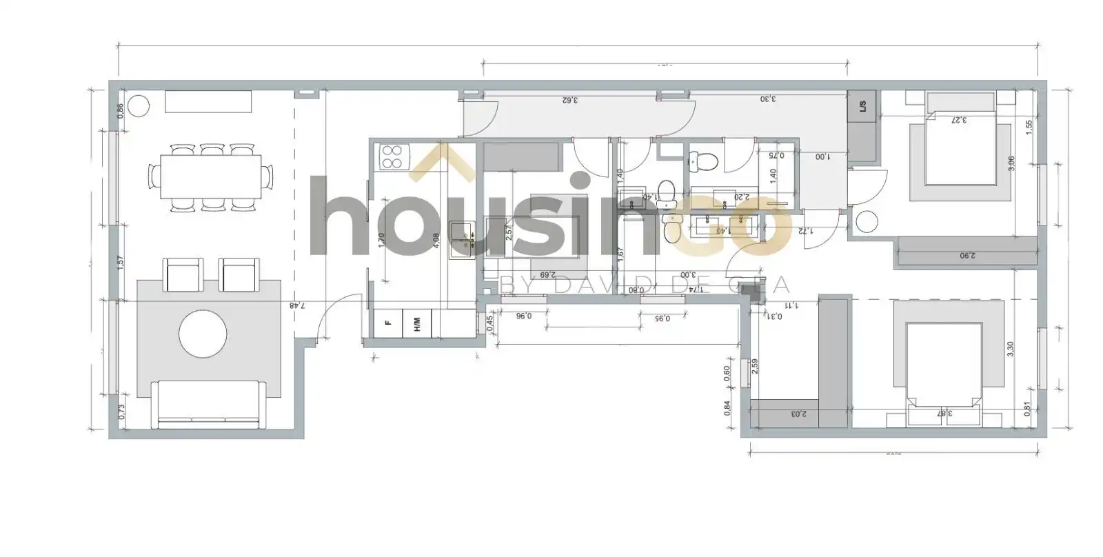 Flat for sale in Madrid  with Air Conditioner, Heating and Oven
