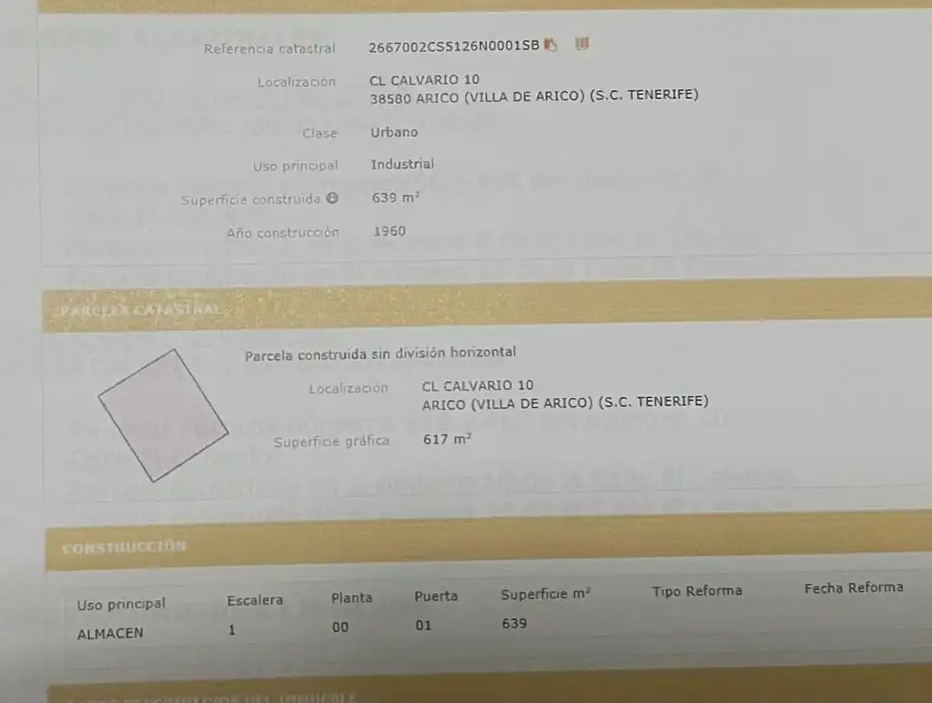 Piso en venta en Arico