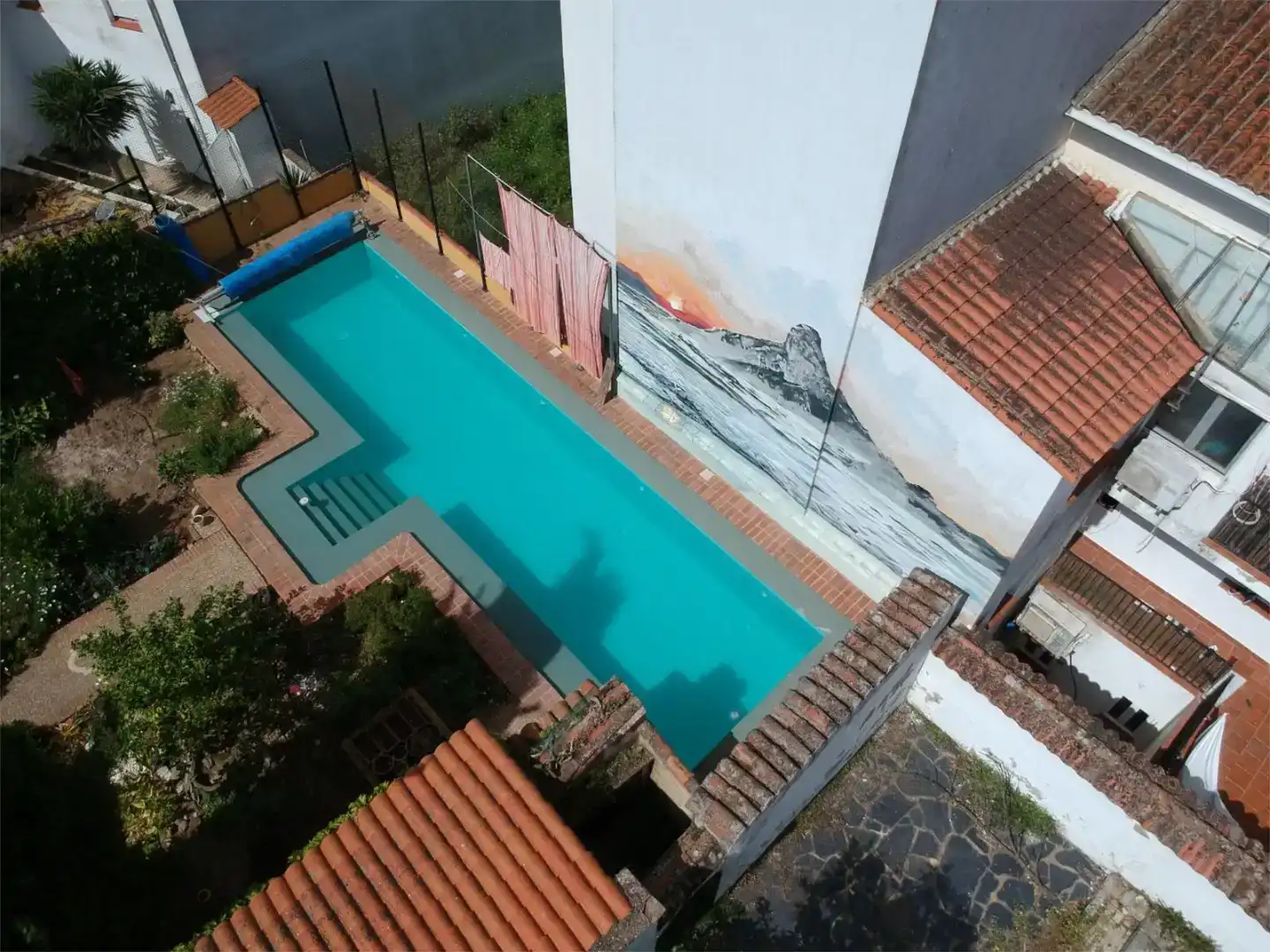 Piscina de Casa adosada en venda en Cortegana amb Jardí privat, Traster i Piscina