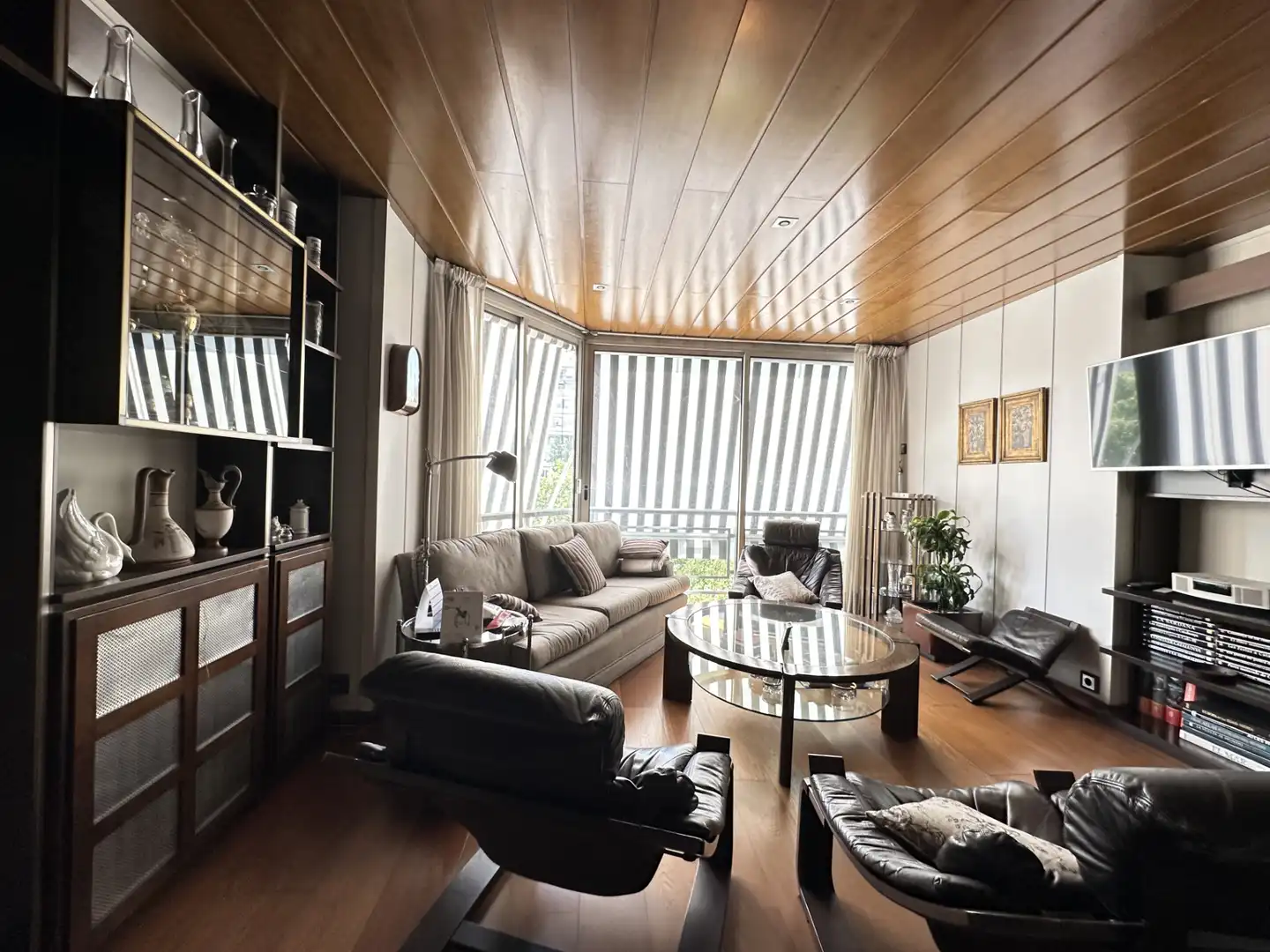 Sala d'estar de Pis de lloguer en Barcelona amb Aire condicionat, Calefacció i Parquet