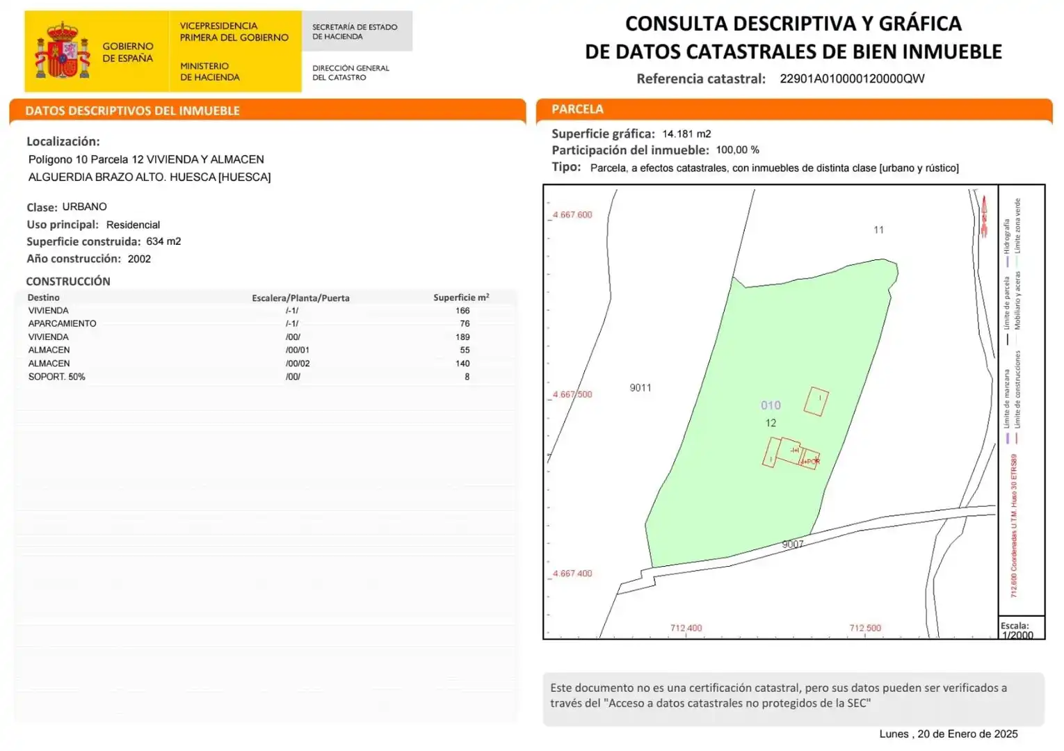 Residencial en venta en POLíGONO 10 PARAJE 56 ALGUERDIA BRAZO ALTO, Pedanias