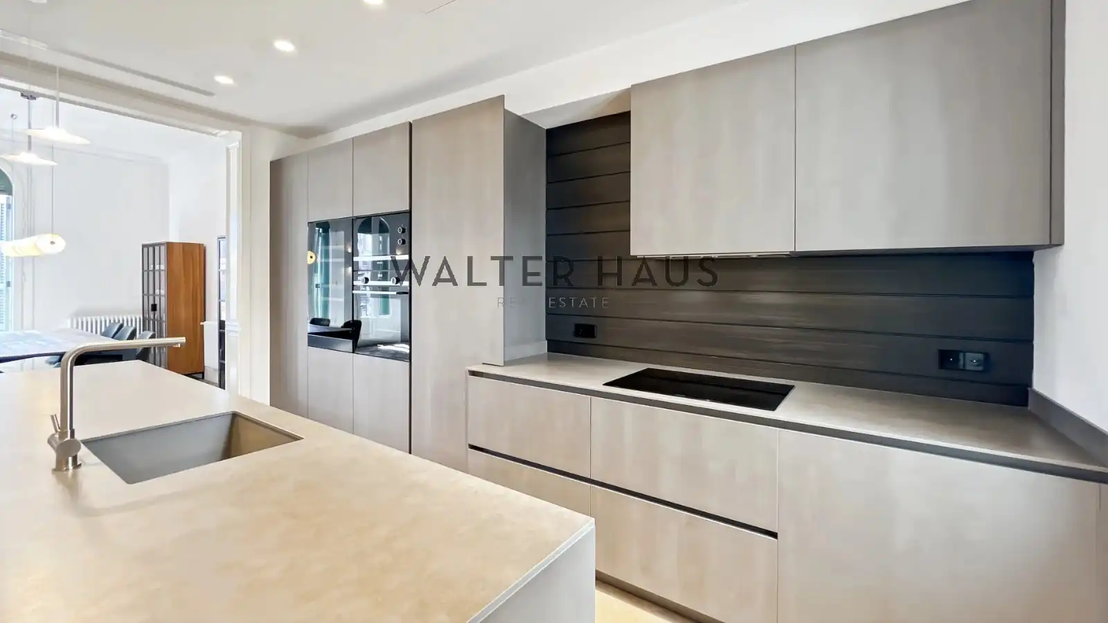 Cocina de Piso de alquiler en Barcelona con Aire acondicionado, Calefacción y Terraza