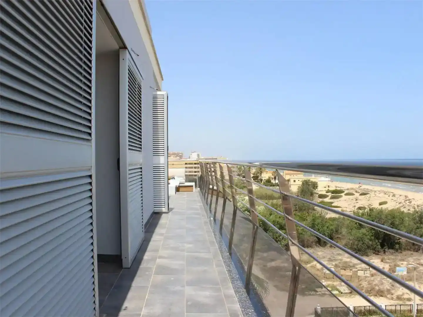 Terraza de Ático en venta en Piles con Aire acondicionado, Jardín privado y Piscina