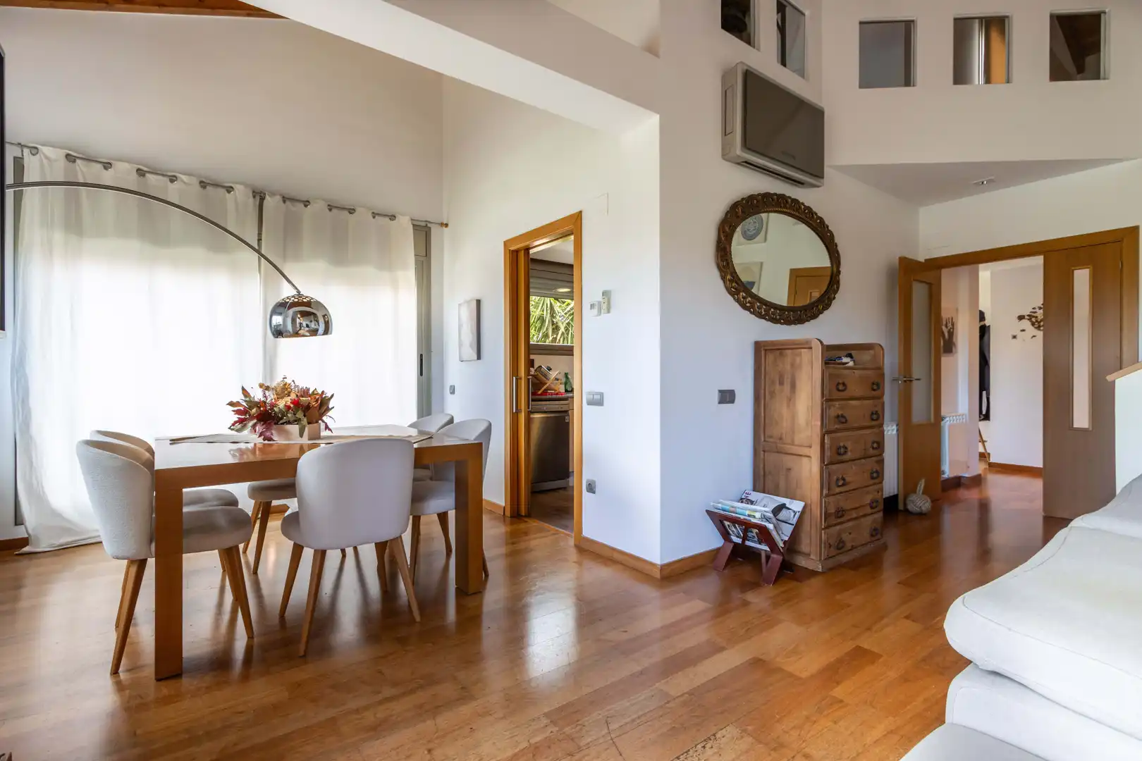 Dining room of Detached homes for sale in Sant Cugat del Vallès  with Air Conditioner, Heating and Terrace