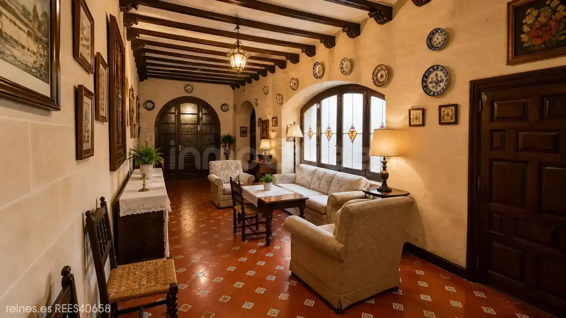 Sala d'estar de Casa o xalet en venda en Calamocha amb Calefacció, Jardí privat i Terrassa