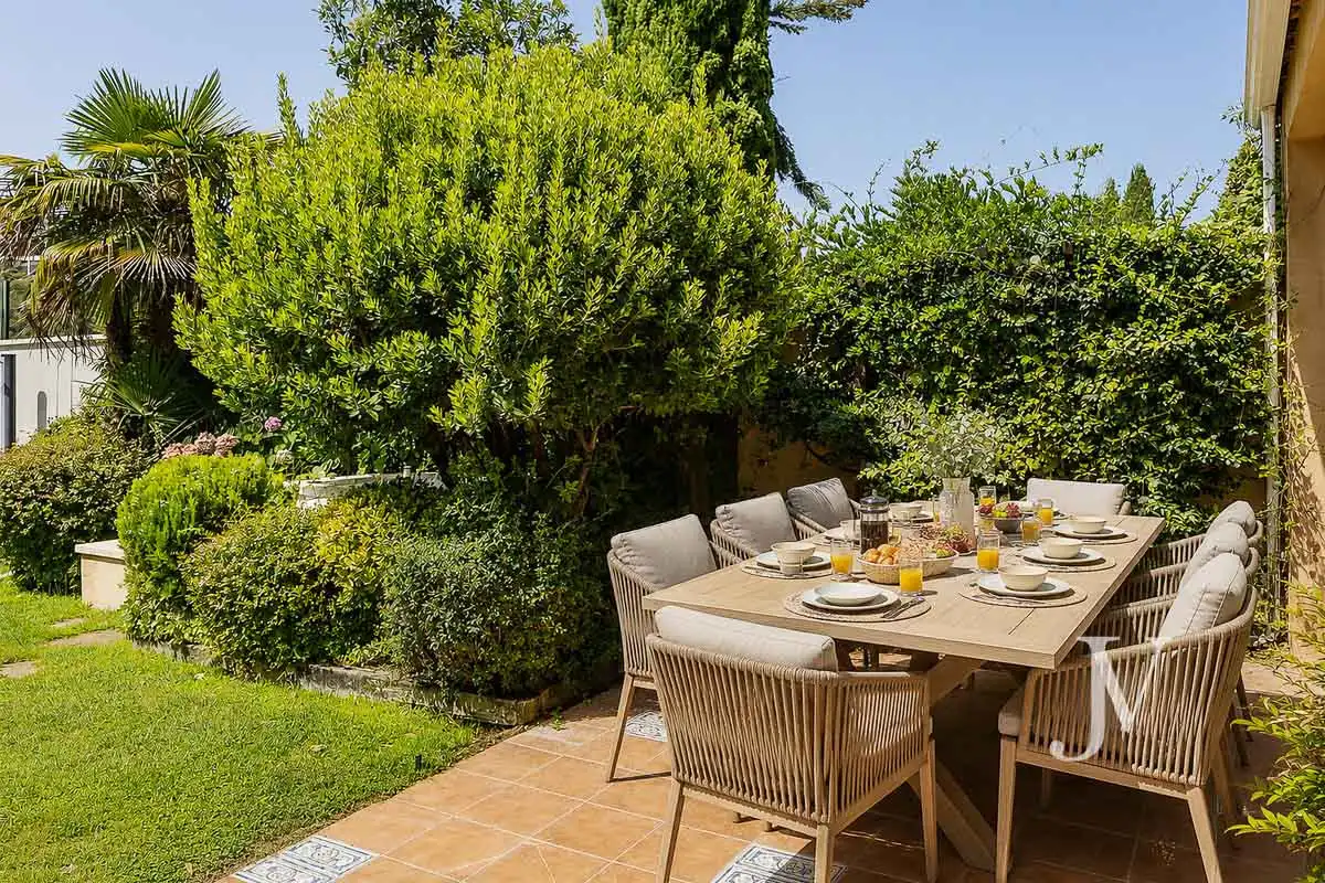 Terraza de Casa adosada en venta en Madrid con Aire acondicionado, Calefacción y Jardín privado