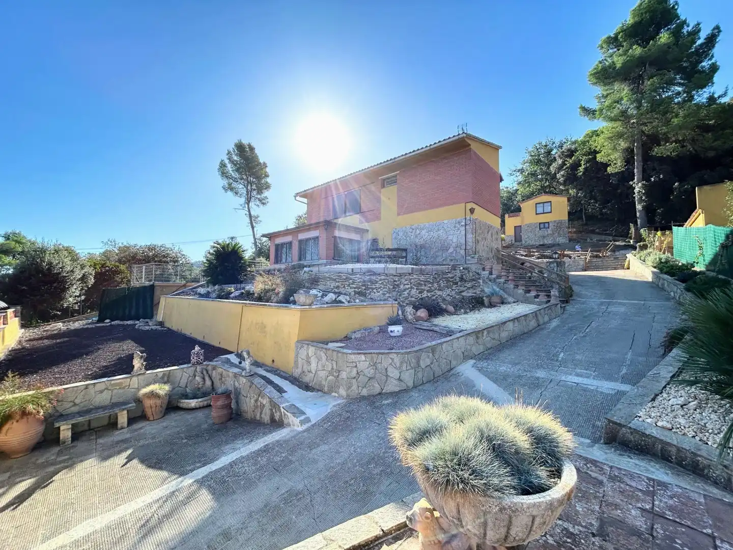 Exterior view of Flat for rent in Sant Cugat del Vallès  with Private garden, Parquet flooring and Terrace