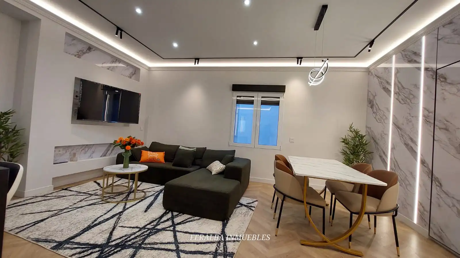 Sala de estar de Piso en venta en Madrid con Amueblado