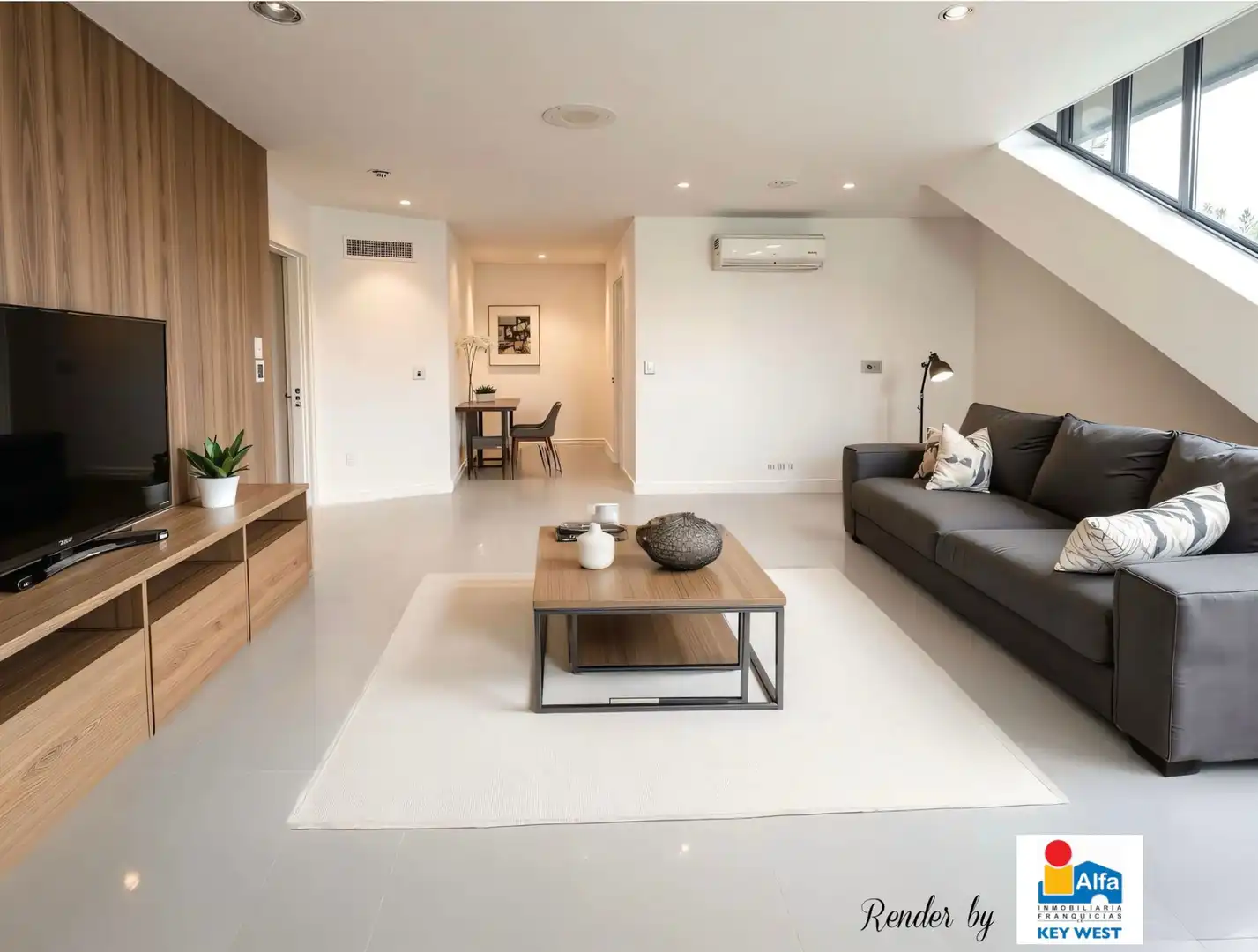 Sala de estar de Dúplex en venta en Sevilla la Nueva con Aire acondicionado, Calefacción y Terraza