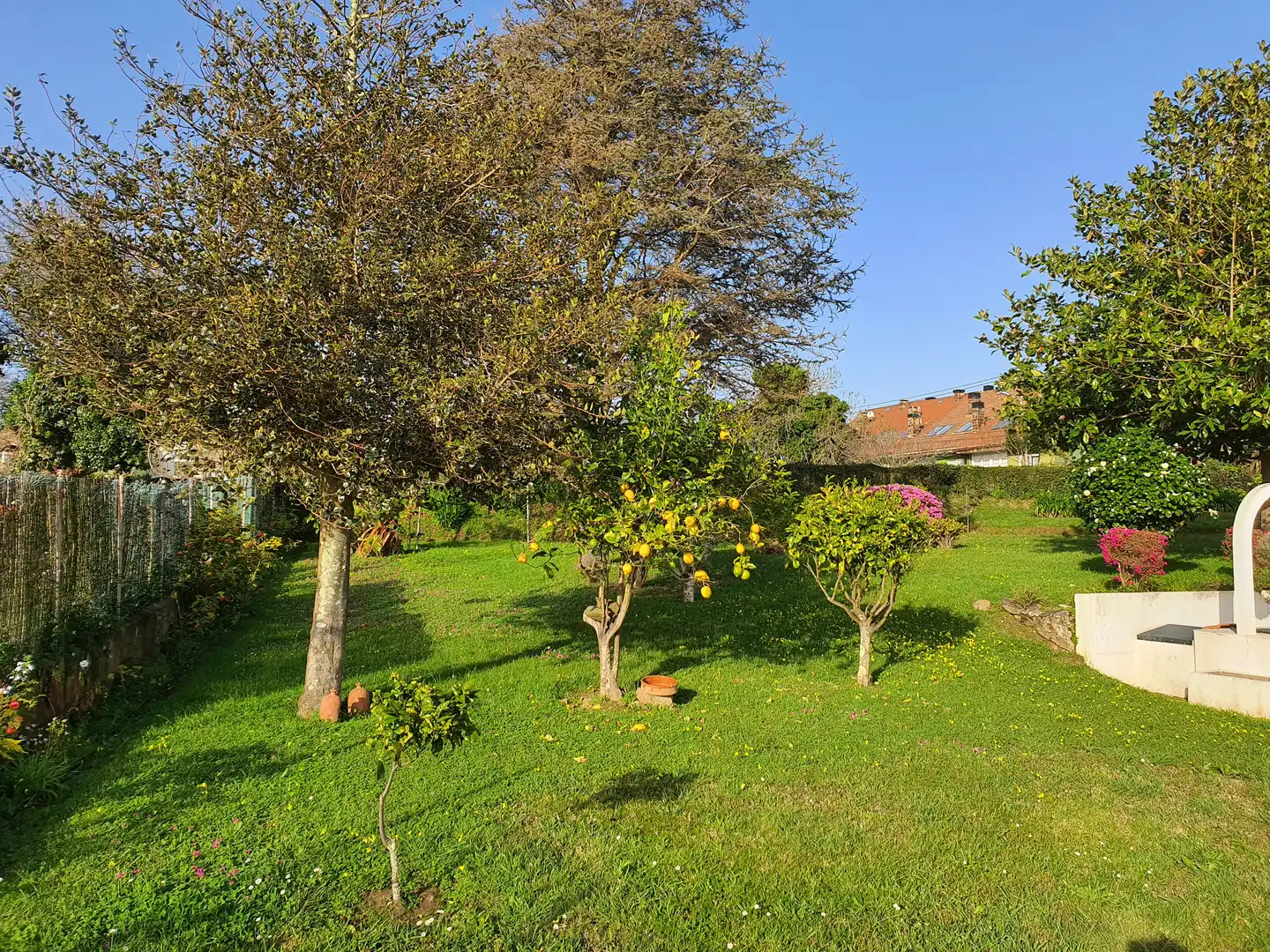 Jardí de Casa o xalet en venda en Oleiros amb Parquet, Terrassa i Traster