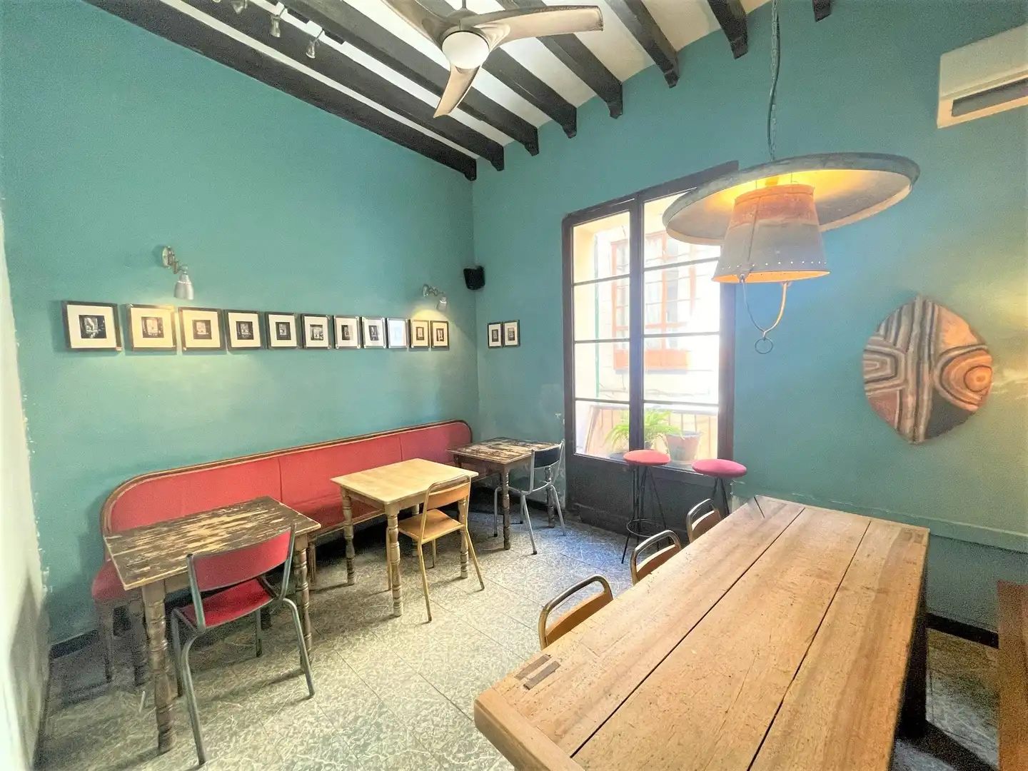 Esszimmer von Geschaftsraum zum Verkauf in  Palma de Mallorca mit Klimaanlage, Heizung und Terrasse