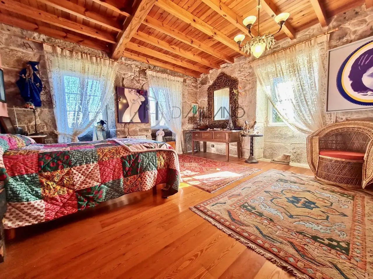 Schlafzimmer von Country house zum Verkauf in Gondomar mit Heizung, Privatgarten und Terrasse