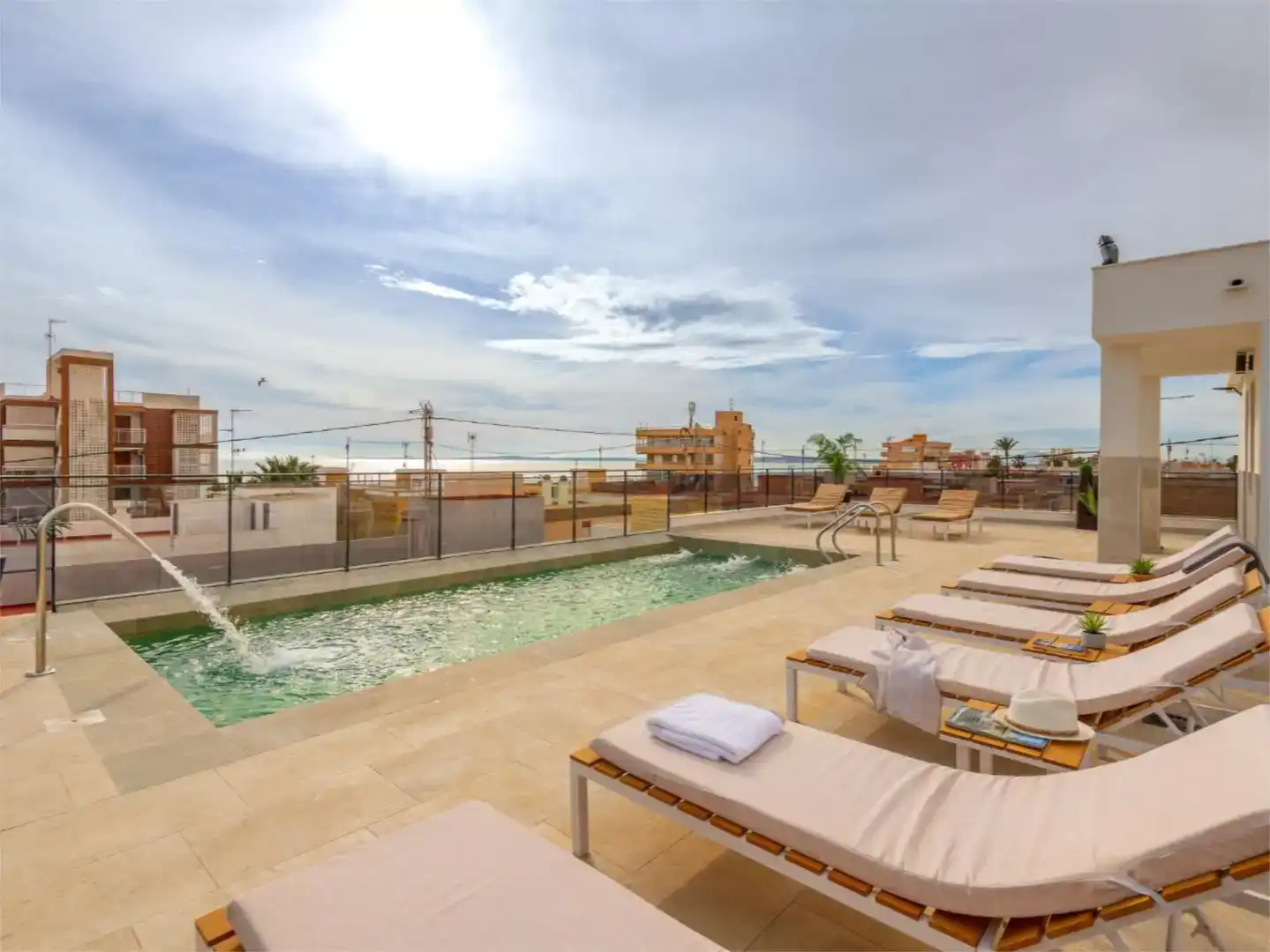 Swimming pool of Commercial properties for sale in Santa Pola  with Air Conditioner