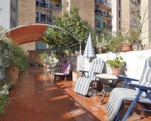 Terrace of Apartment to share in  Barcelona Capital  with Air Conditioner and Terrace