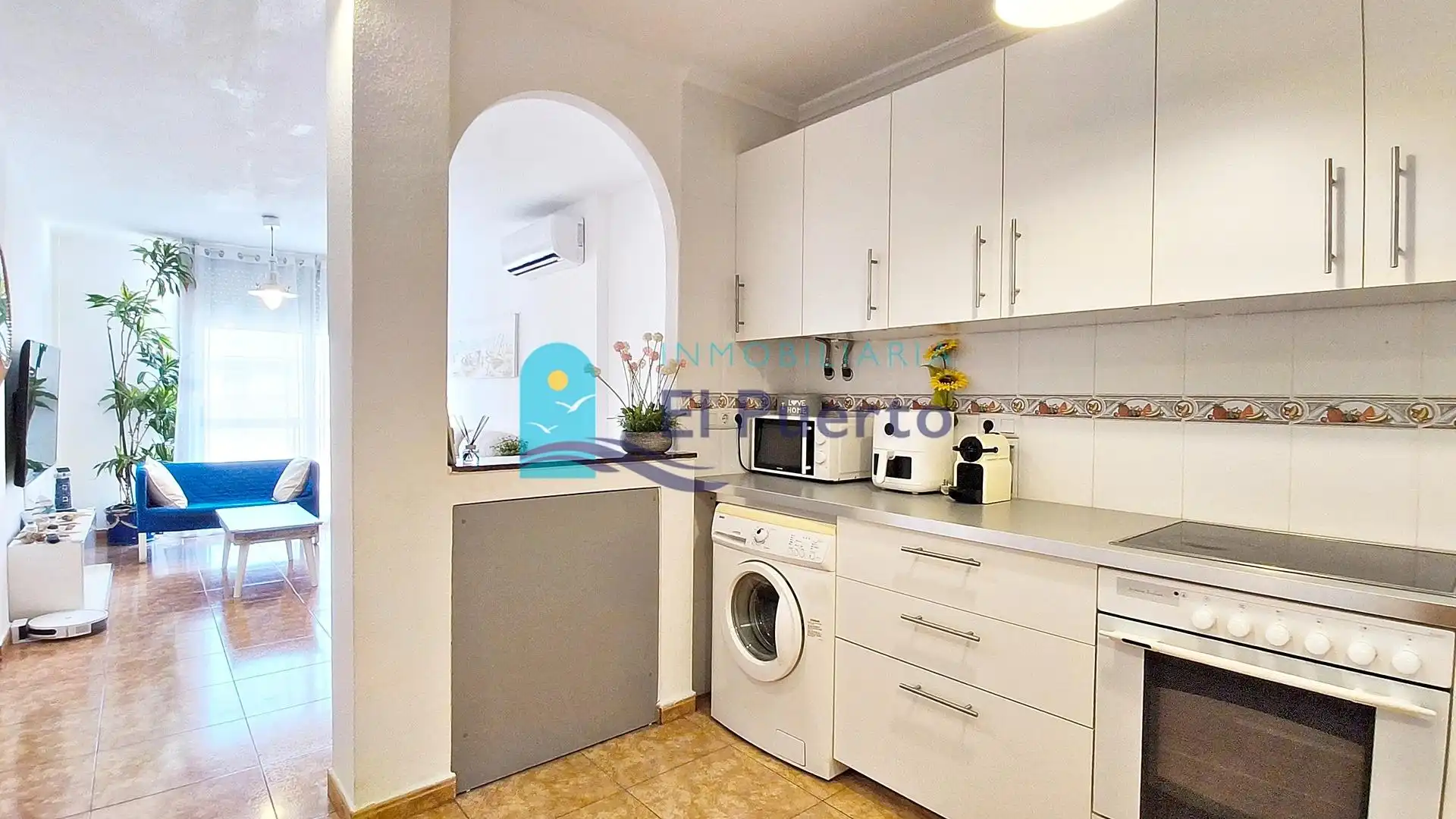 Cocina de Apartamento en venta en Mazarrón con Aire acondicionado, Calefacción y Terraza