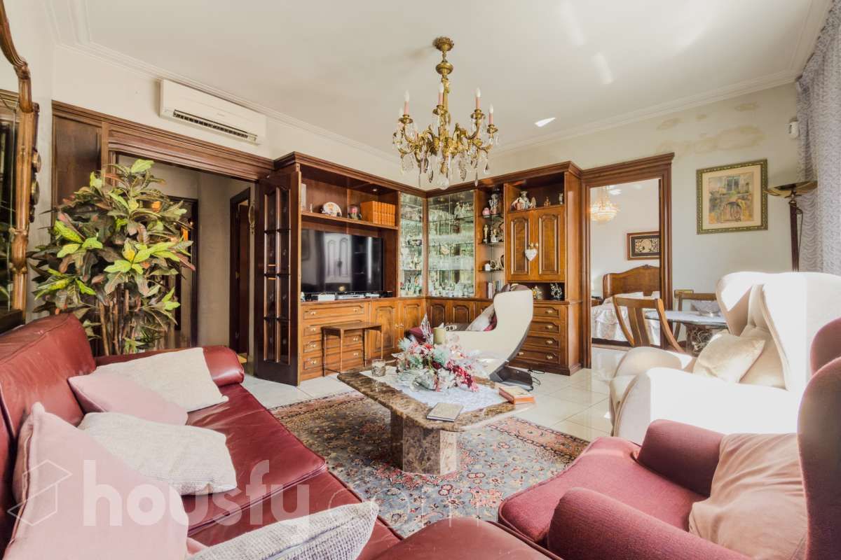 Sala d'estar de Pis en venda en  Barcelona Capital amb Aire condicionat, Calefacció i Balcó